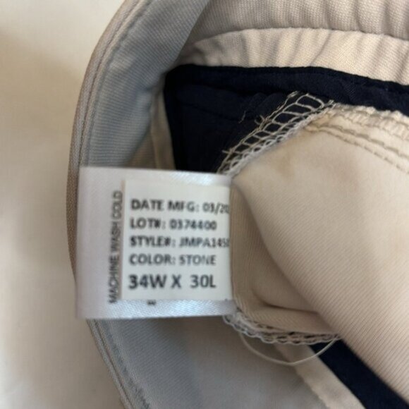 Johnnie-O Cross Country Performance Pants - Golf, Size 34x30 - Picture 6 of 10